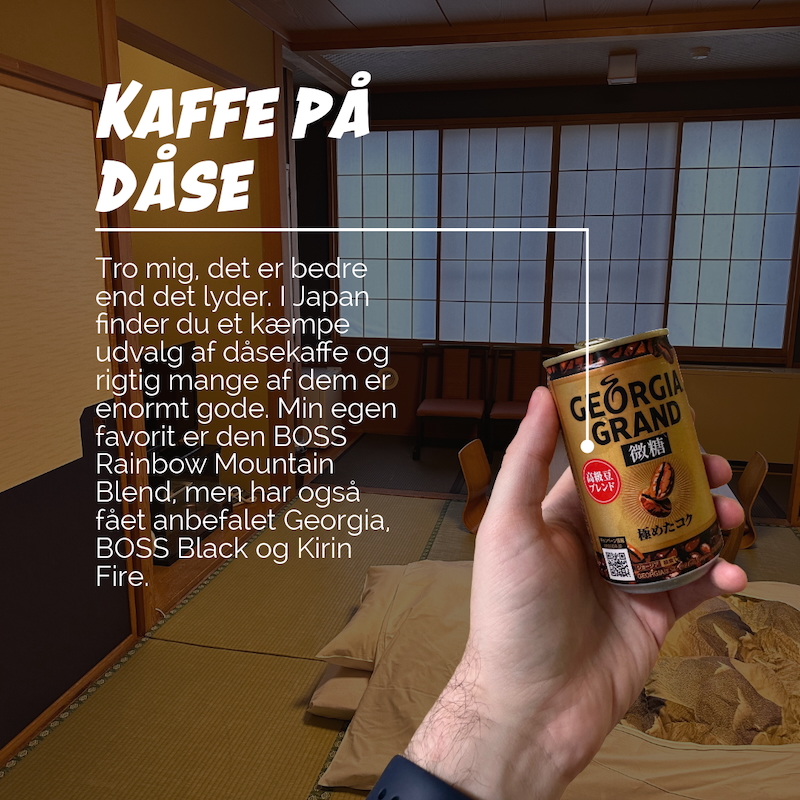 Japansk kaffe på dåse